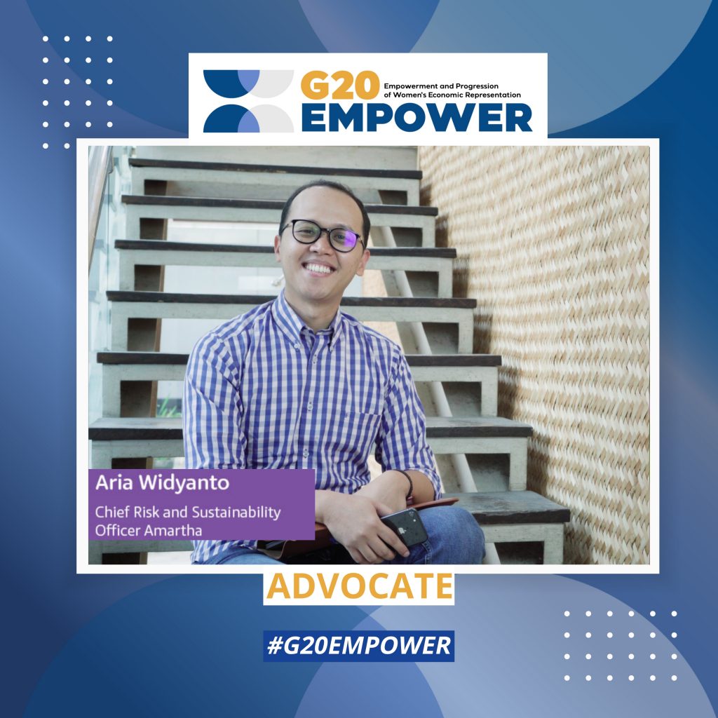Aria Widyanto, CRSO Amartha sebagai Advocate G20 Indonesia Empower